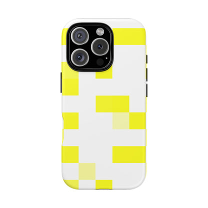 Yellow Pixel Grid -  Phone Case