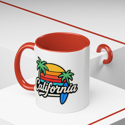 California Surf Vibes - Color Accent Mug