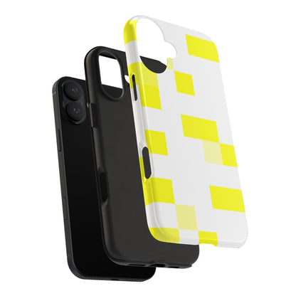 Yellow Pixel Grid -  Phone Case