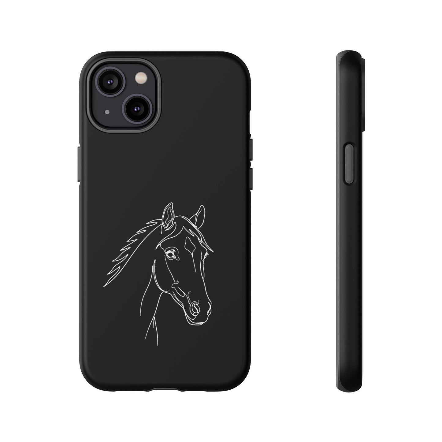 Horse Portrait Sketch - Tough Phone Case