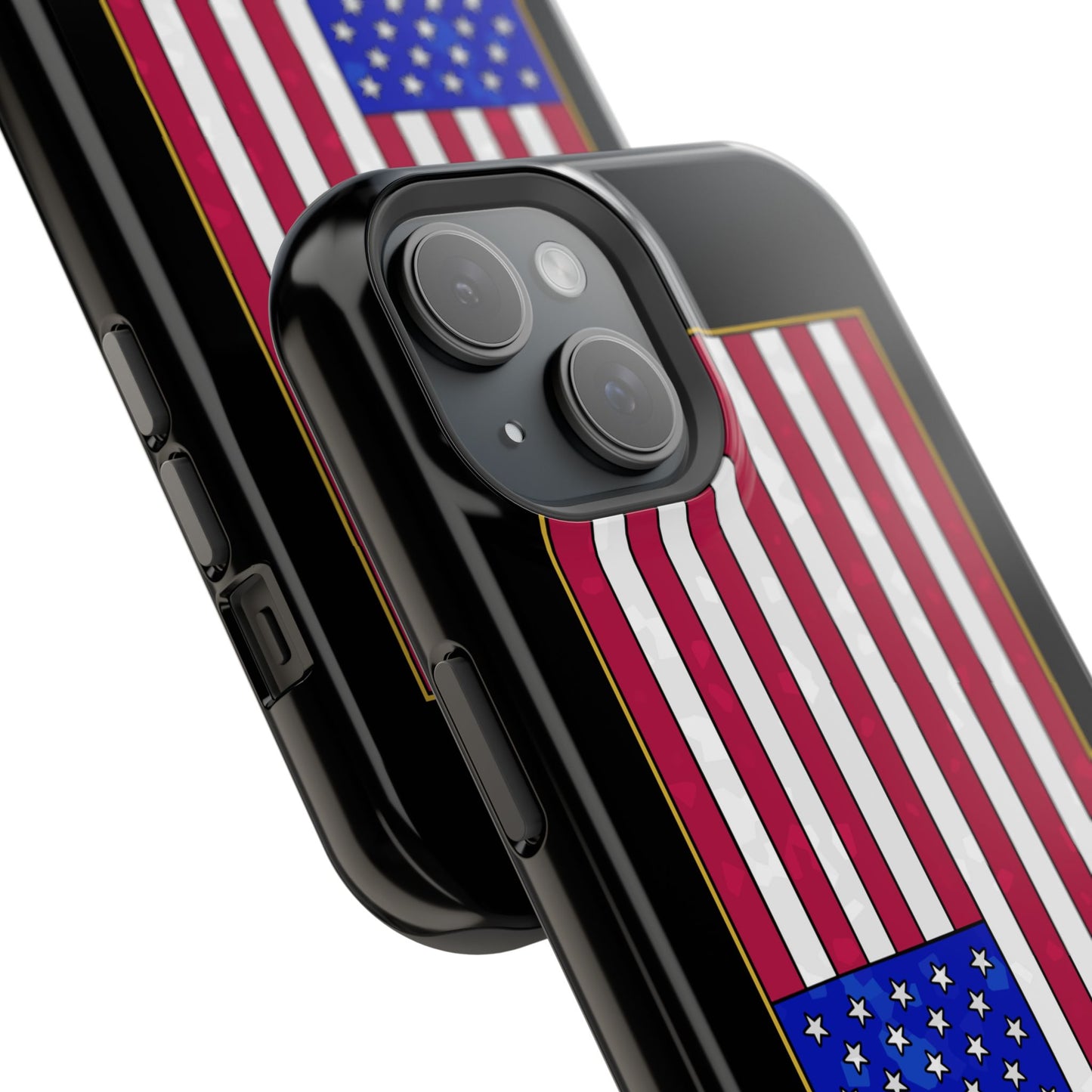 New Glory American Flag (Gold Edge Edition) - Magnetic Phone Case