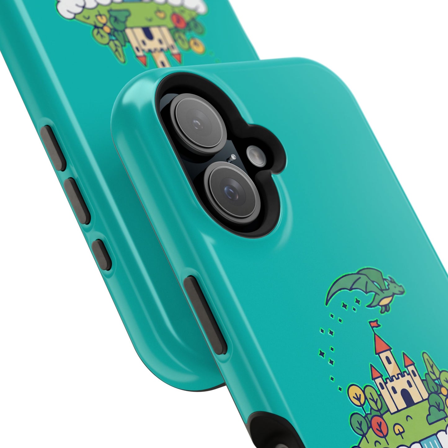 Floating Castle Dragon - Magical Fantasy Island - Magnetic Phone Case