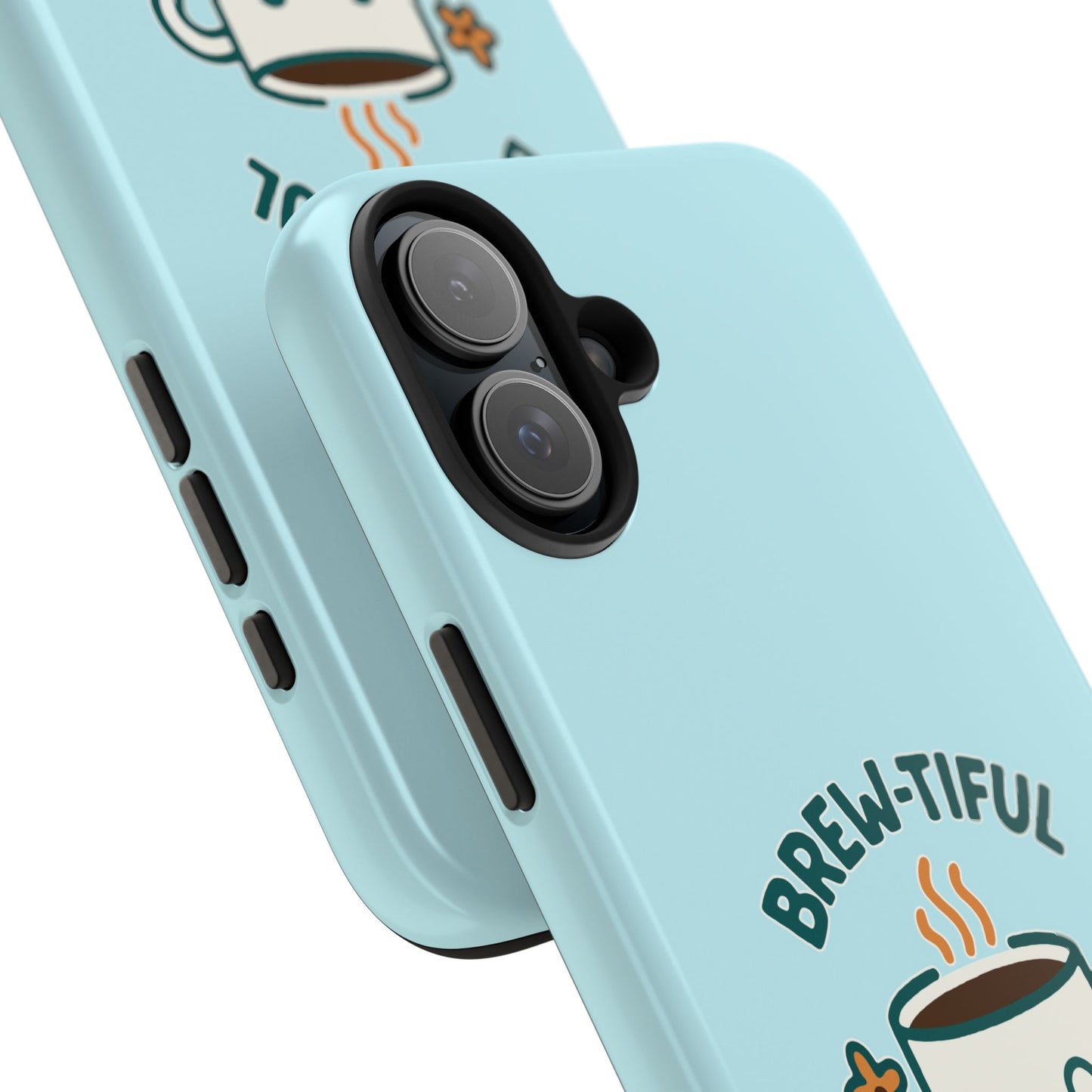 Brew-tiful Mornings Start Here - Phone Case