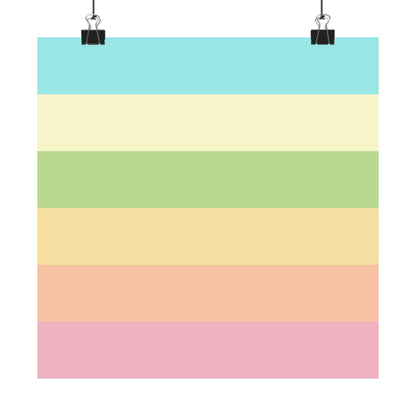 Pastel Stripes - Poster