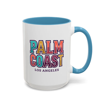 Palm Coast - Los Angeles - Color Accent Mug