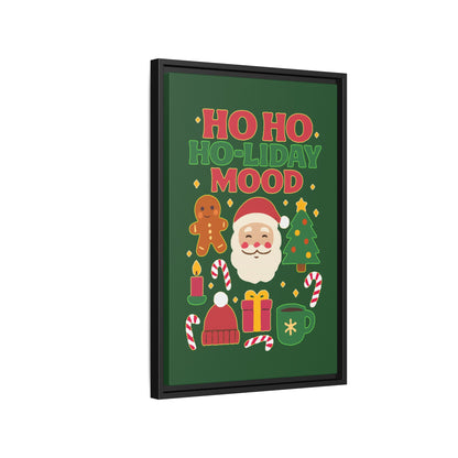 Ho Ho Ho-liday Mood - Framed Canvas