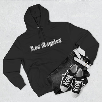 Los Angeles Three-Panel Fleece Hoodie, Cozy Sweatshirt, Streetwear Apparel, Gift for Her/Him, Casual Style, Travel Hoodie