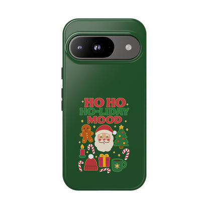 Christmas Phone Case, Ho Ho Ho-liday Mood, Festive Phone Cover, Santa Christmas Accessory, Holiday Gift, Winter Vibes