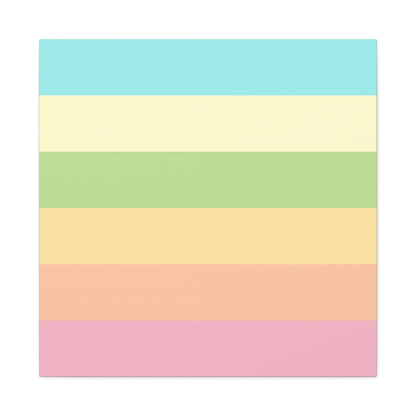 Pastel Stripes - Canvas