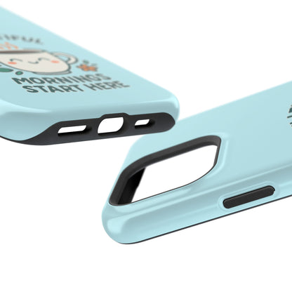 Brew-tiful Mornings Start Here - Magnetic Phone Case