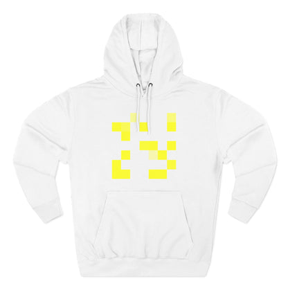 Yellow Pixel Grid - Hoodie