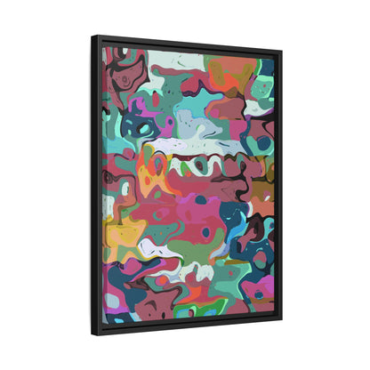 Colorful Abstract Marble - Framed Canvas