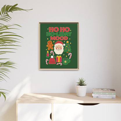 Ho Ho Ho-liday Mood - Framed Canvas