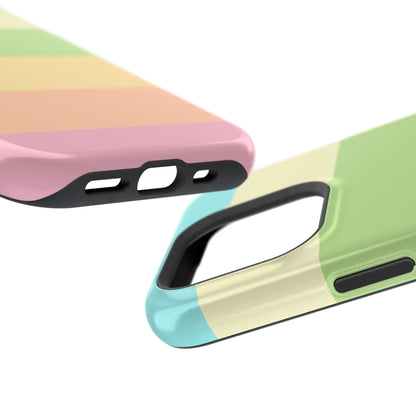 Pastel Stripes - Magnetic Phone Cover