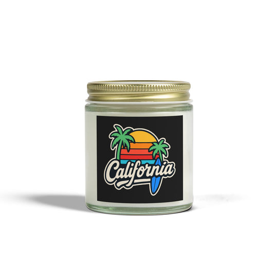 California Scented Candle, Tropical Home Decor, Relaxation Gift, Aromatherapy Candle, Beach Vibes, Cozy Living, Gift for Her
