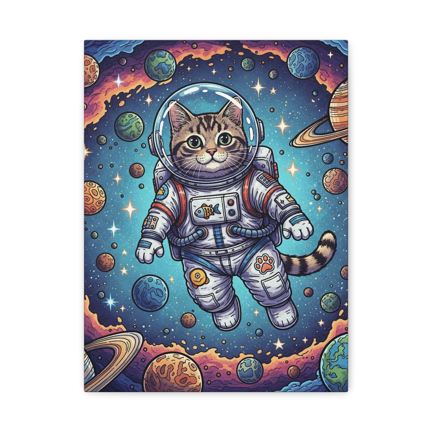 Astronaut Cat - Canvas