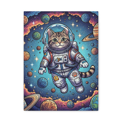 Astronaut Cat - Canvas