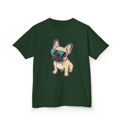 French Bulldog with Sunglasses - Kids Tee