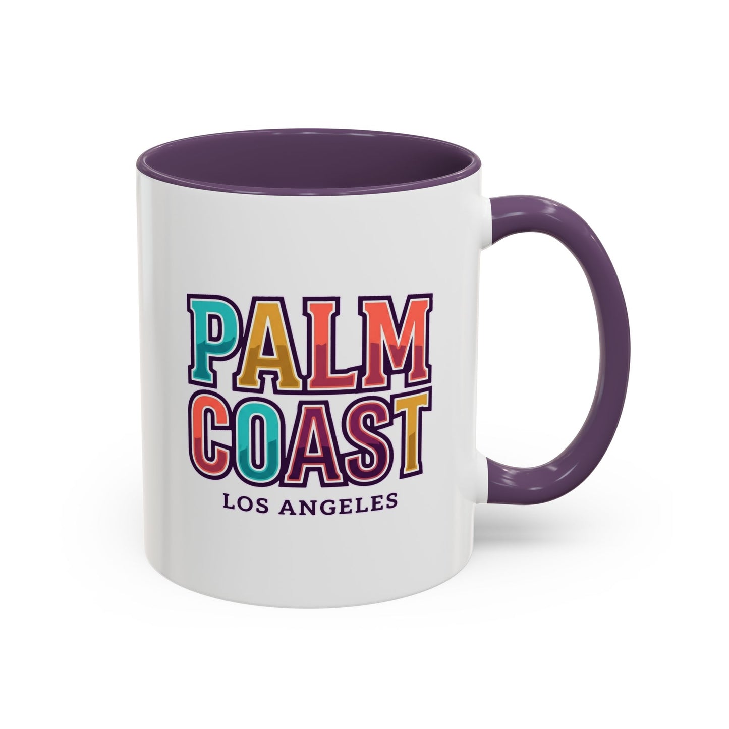 Palm Coast - Los Angeles - Color Accent Mug