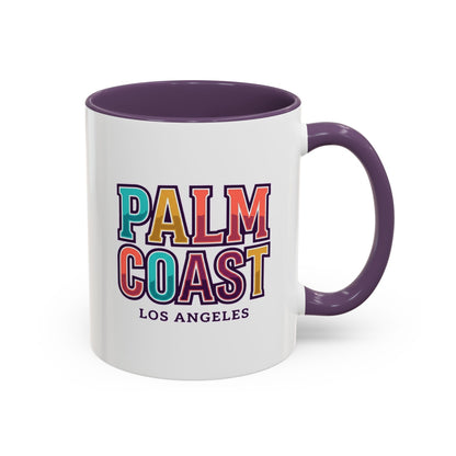 Palm Coast - Los Angeles - Color Accent Mug