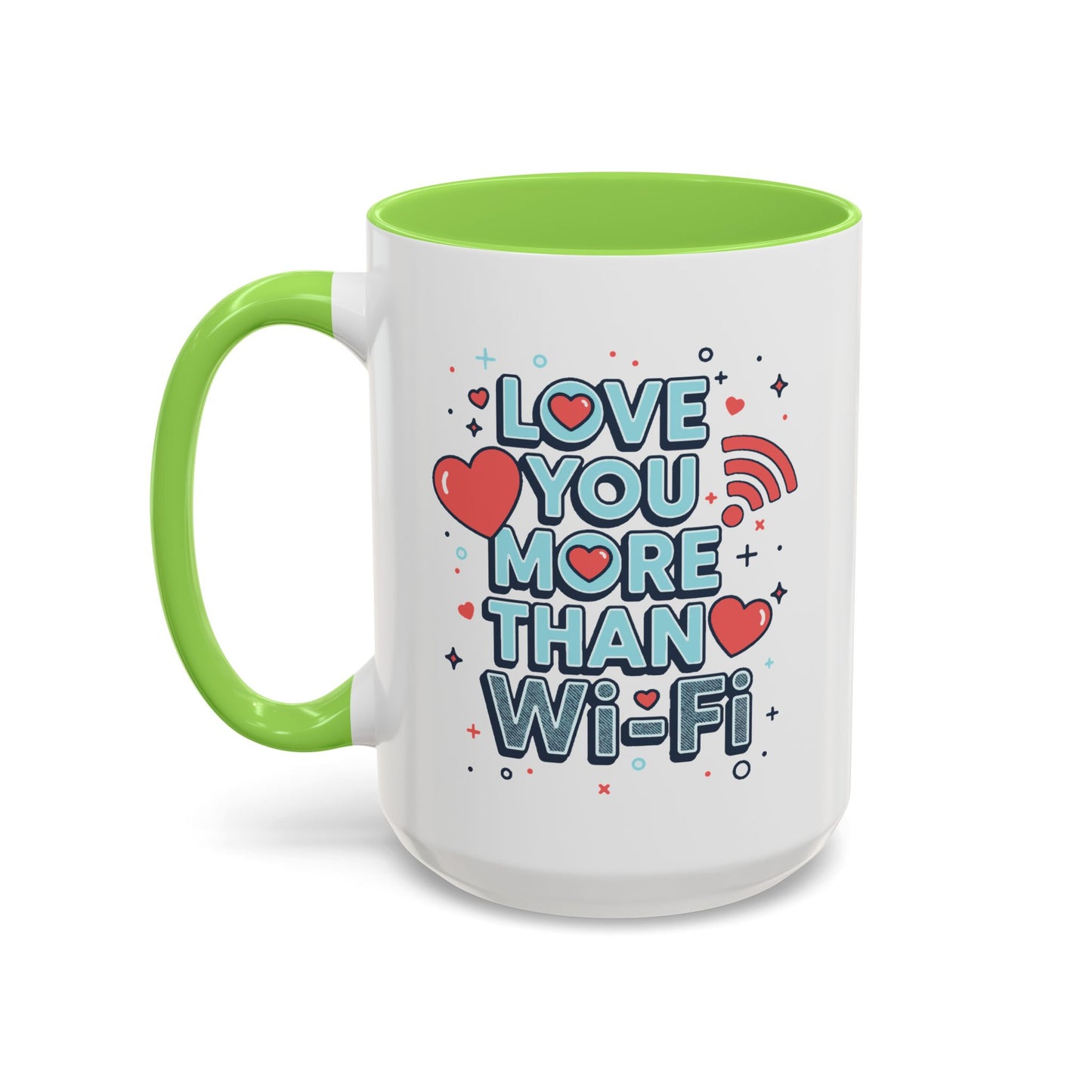 Love You More Than Wi‑Fi - Colorful Mug