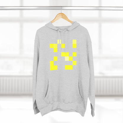 Yellow Pixel Grid - Hoodie