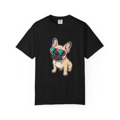 French Bulldog with Sunglasses - T-Shirt