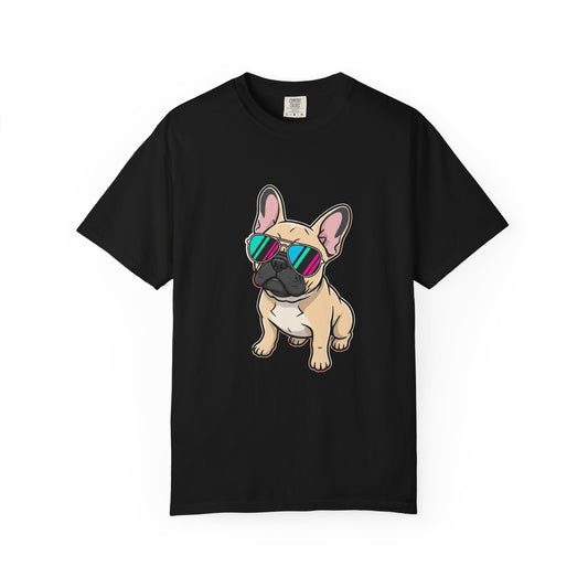French Bulldog with Sunglasses - T-Shirt