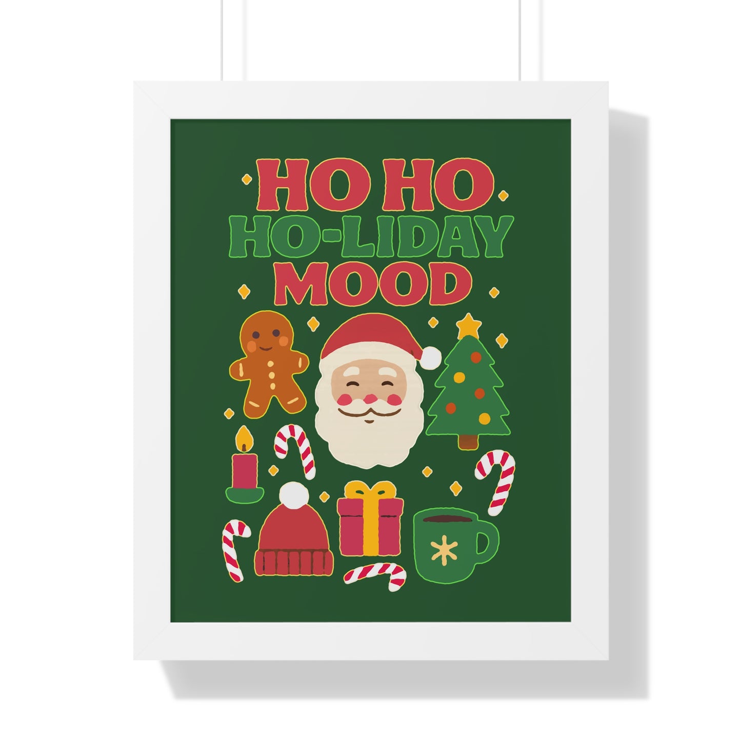 Ho Ho Ho-liday Mood - Framed Poster