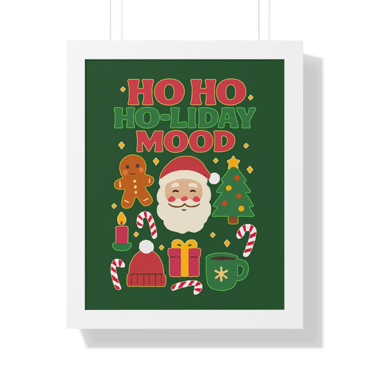 Ho Ho Ho-liday Mood - Framed Poster