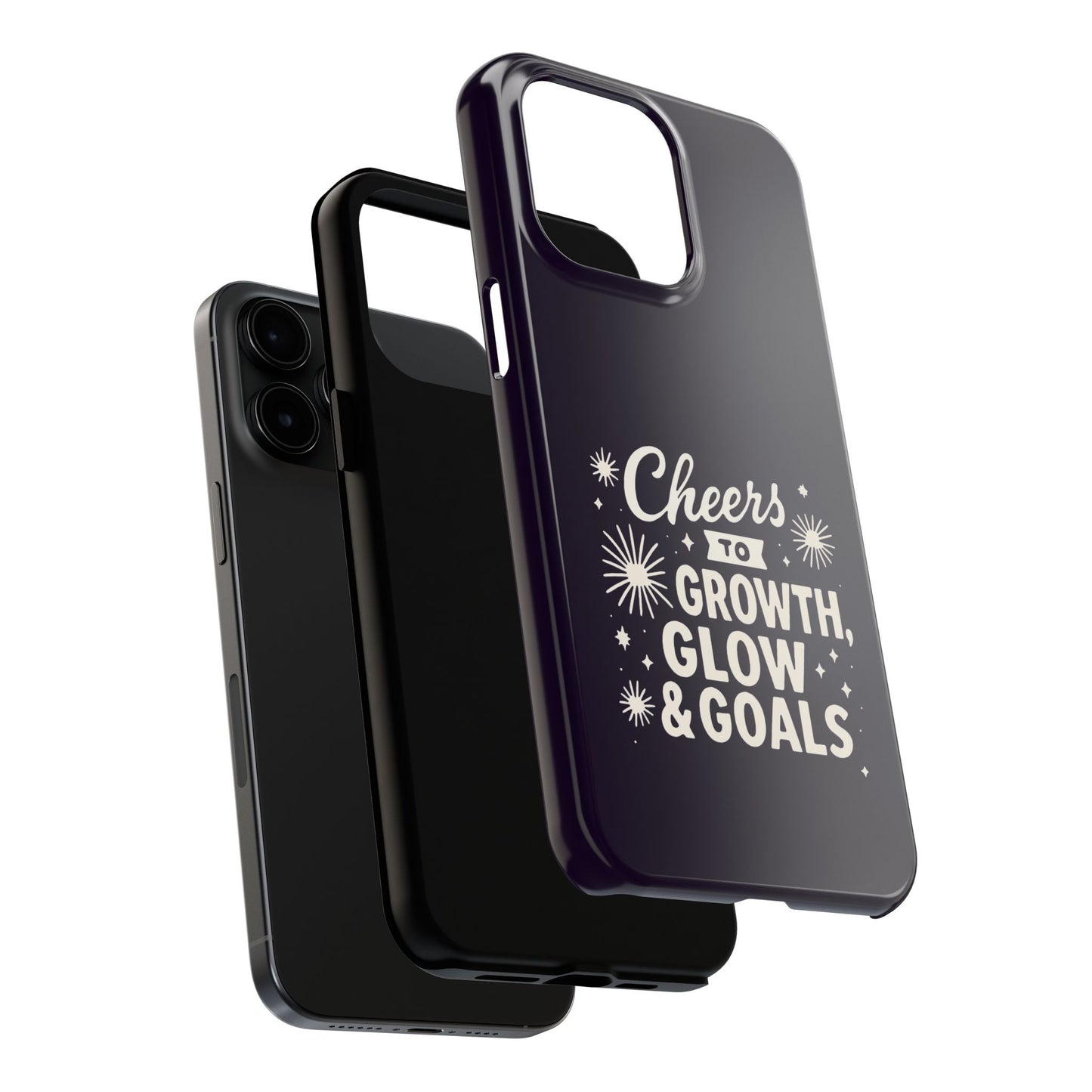 Cheers to Growth, Glow & Goals - Phone Case