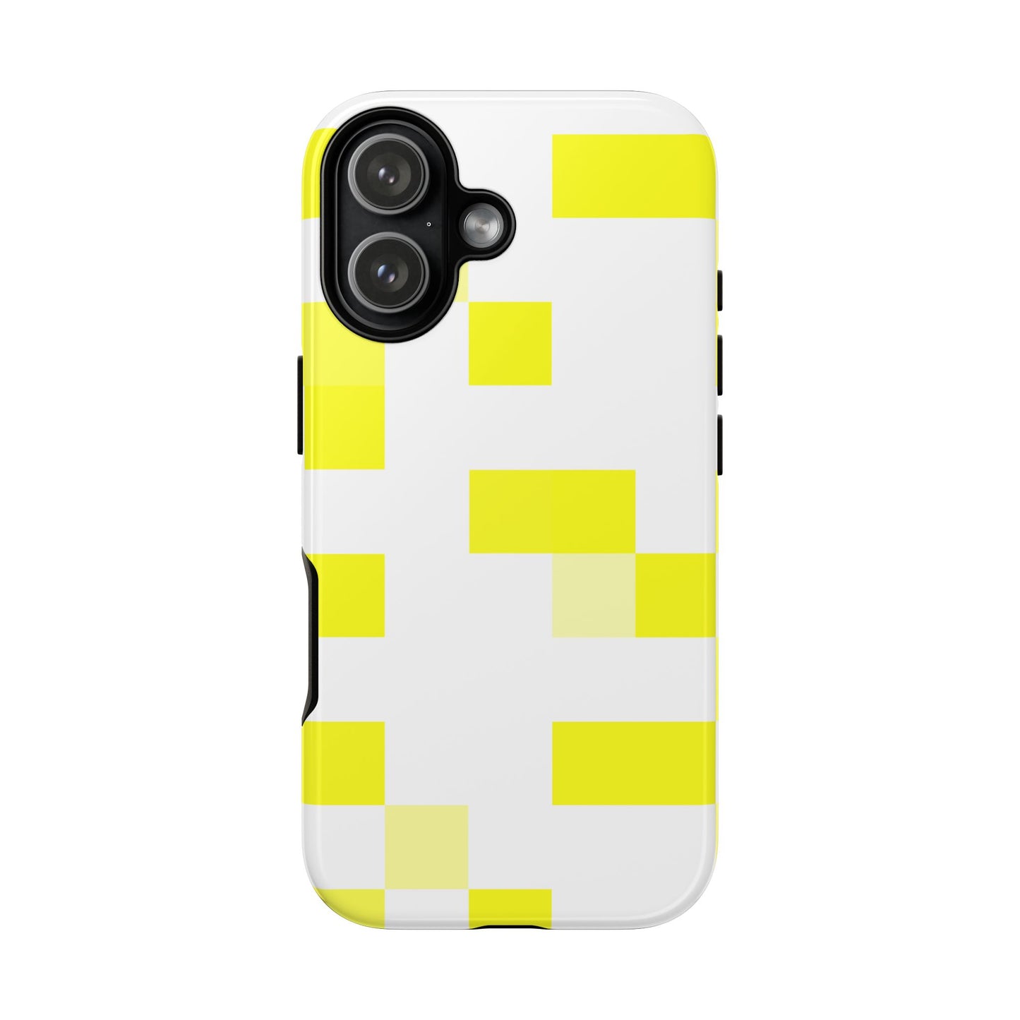 Yellow Pixel Grid -  Phone Case