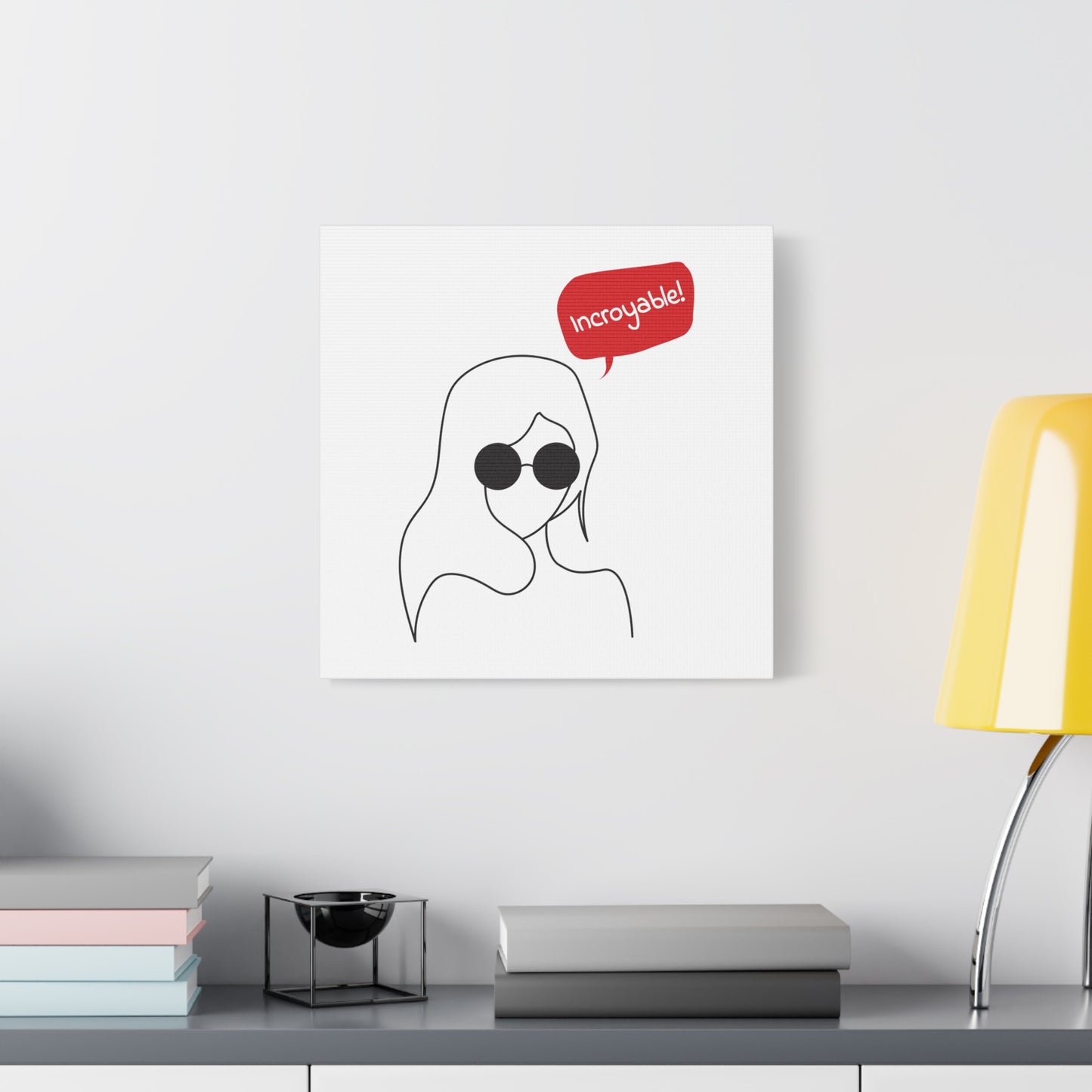 Incroyable Chic Girl - Canvas