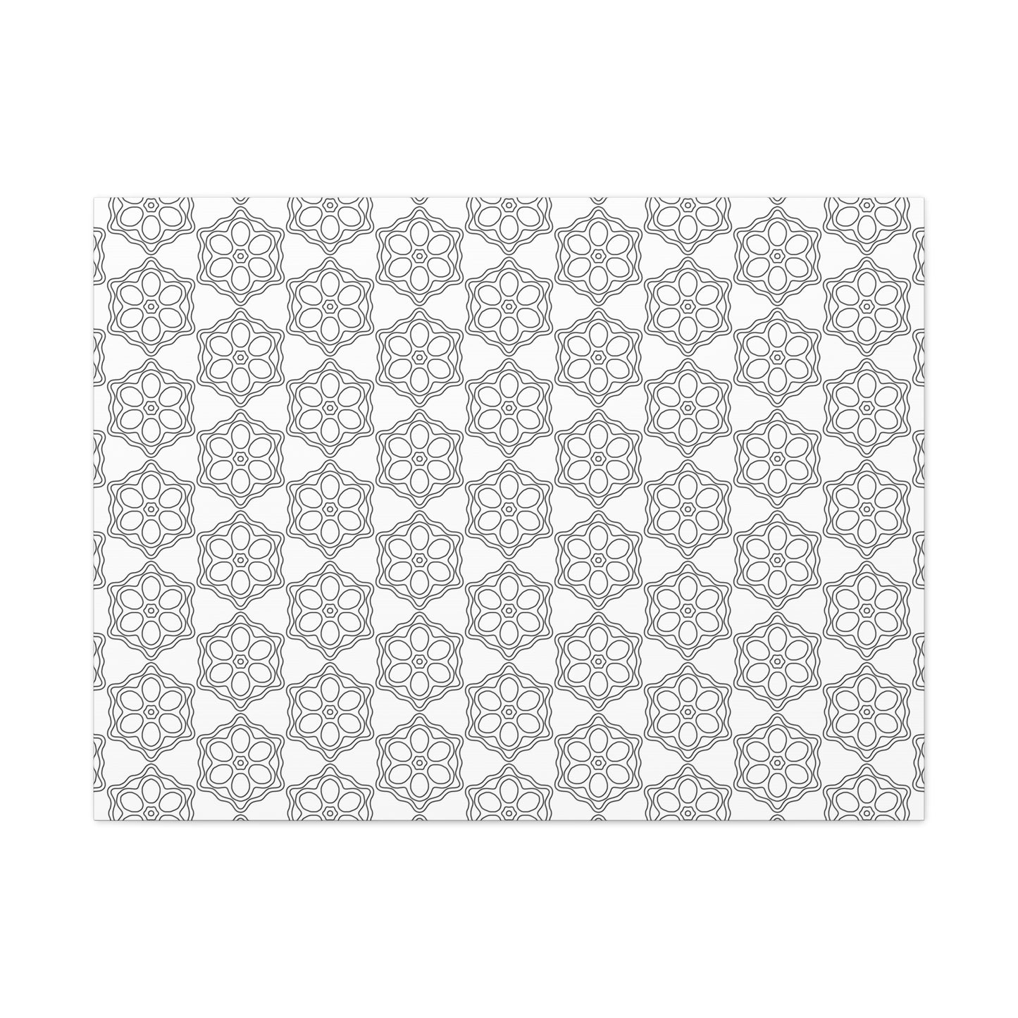 Elegant Geometric Wall Art Canvas, Modern Home Decor, Gray Pattern Stretched Canvas, Minimalist Artwork, Gift for New Home