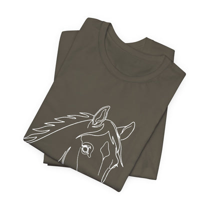 Horse Portrait Sketch - T-Shirt