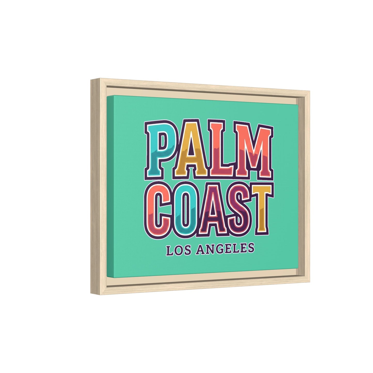 Palm Coast - Los Angeles - Framed Canvas