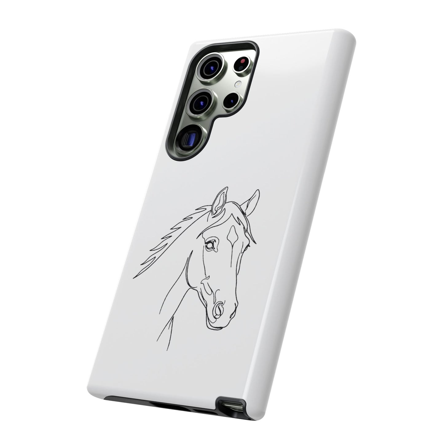 Horse Portrait Sketch - Tough Phone Case