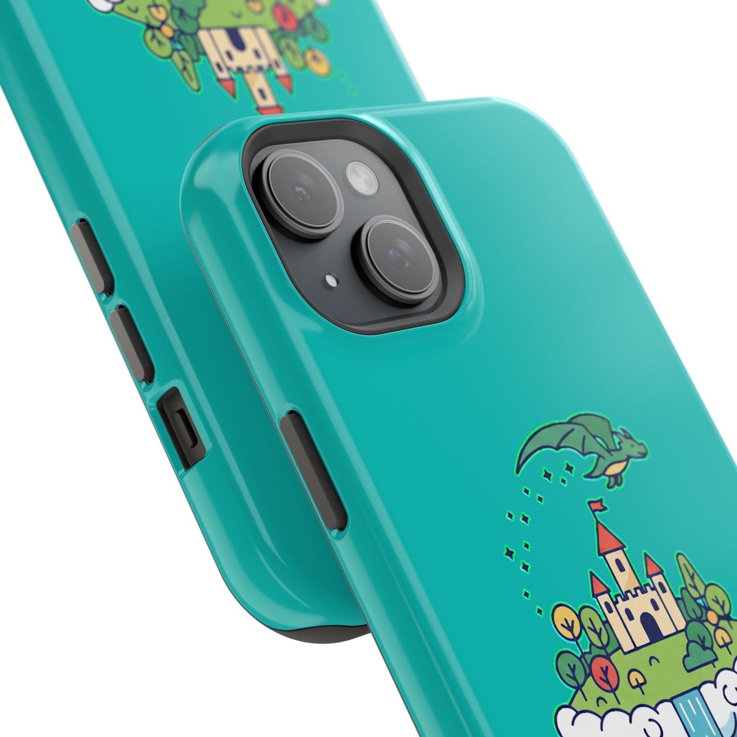 Floating Castle Dragon - Magical Fantasy Island - Magnetic Phone Case