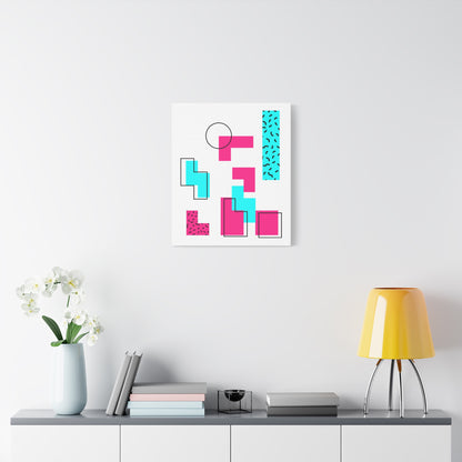 Retro Geometric Vibes - Canvas