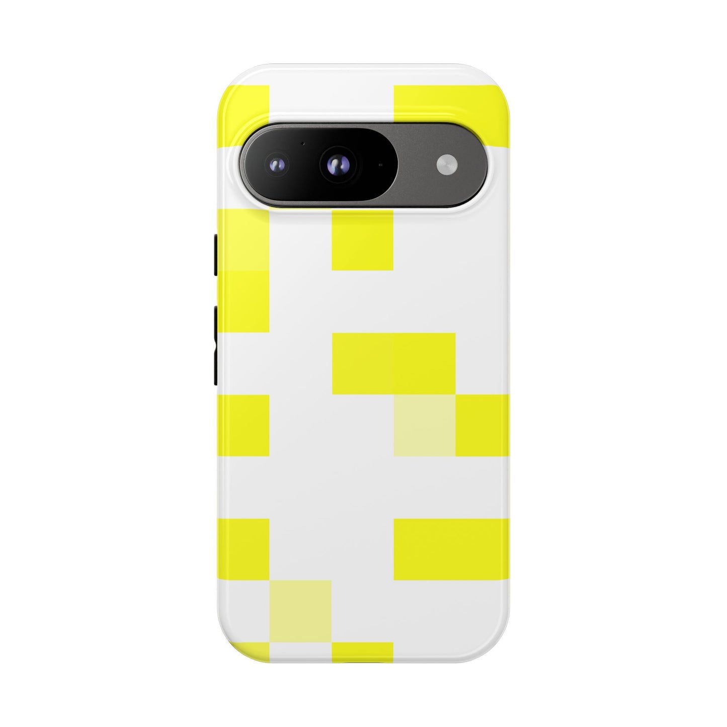 Yellow Pixel Grid -  Phone Case