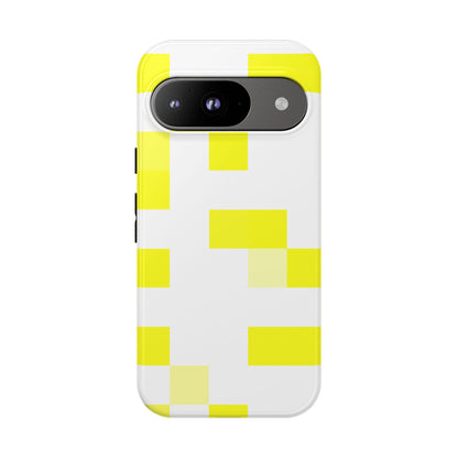 Yellow Pixel Grid -  Phone Case