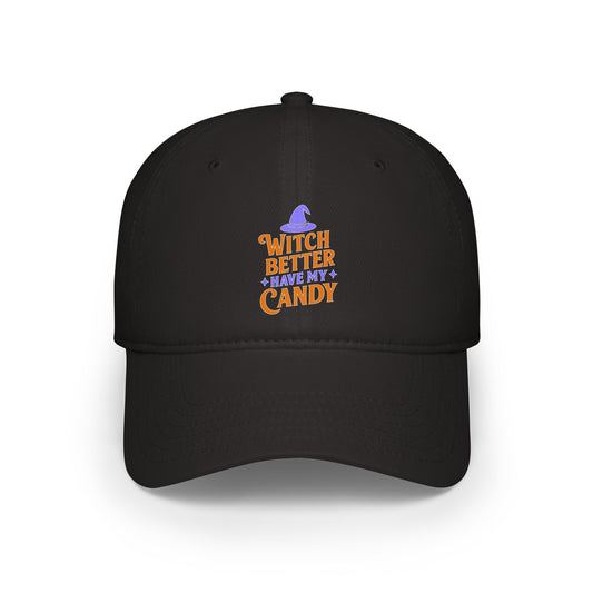 Halloween Witch Cap, Casual Baseball Hat, Gifts for Her, Fun Holiday Accessory, Witch Themed, Costume Party Hat