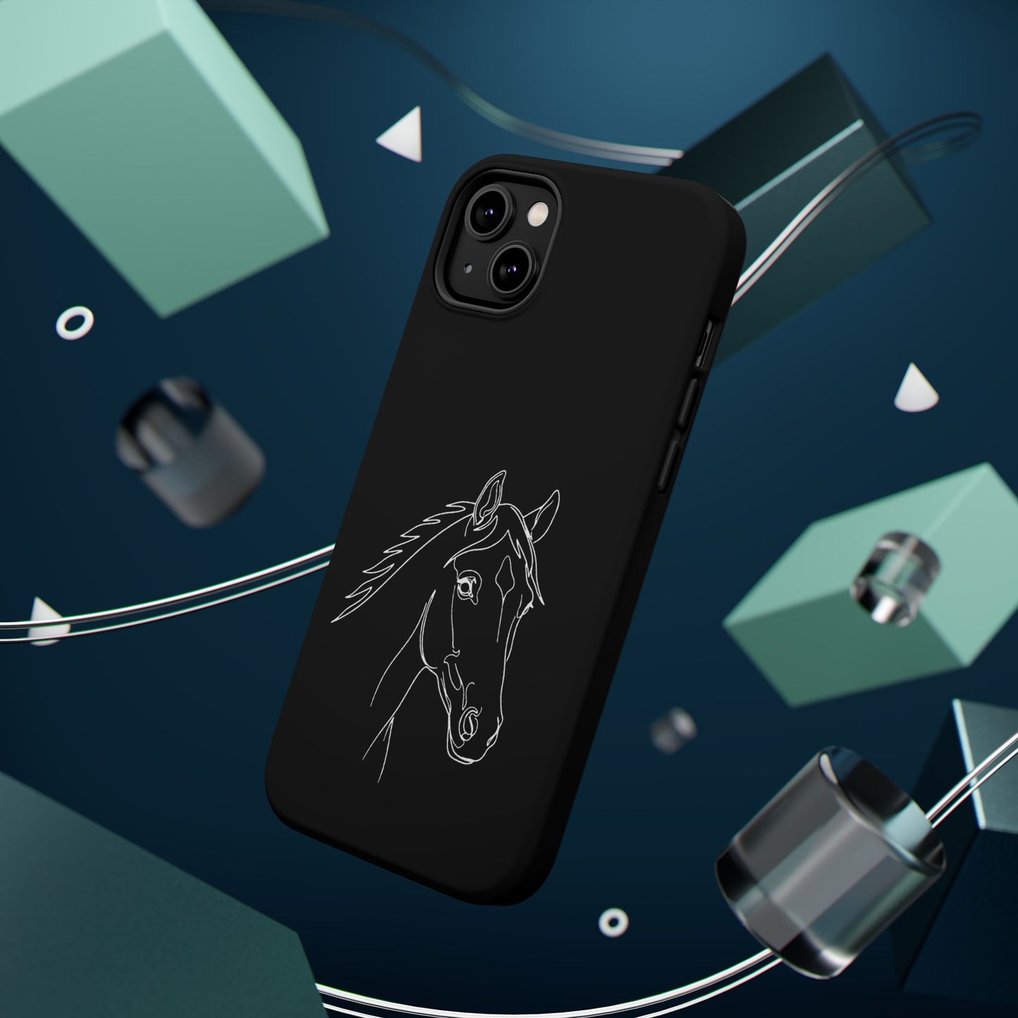 Horse Portrait Sketch - Magnetic Phone Case