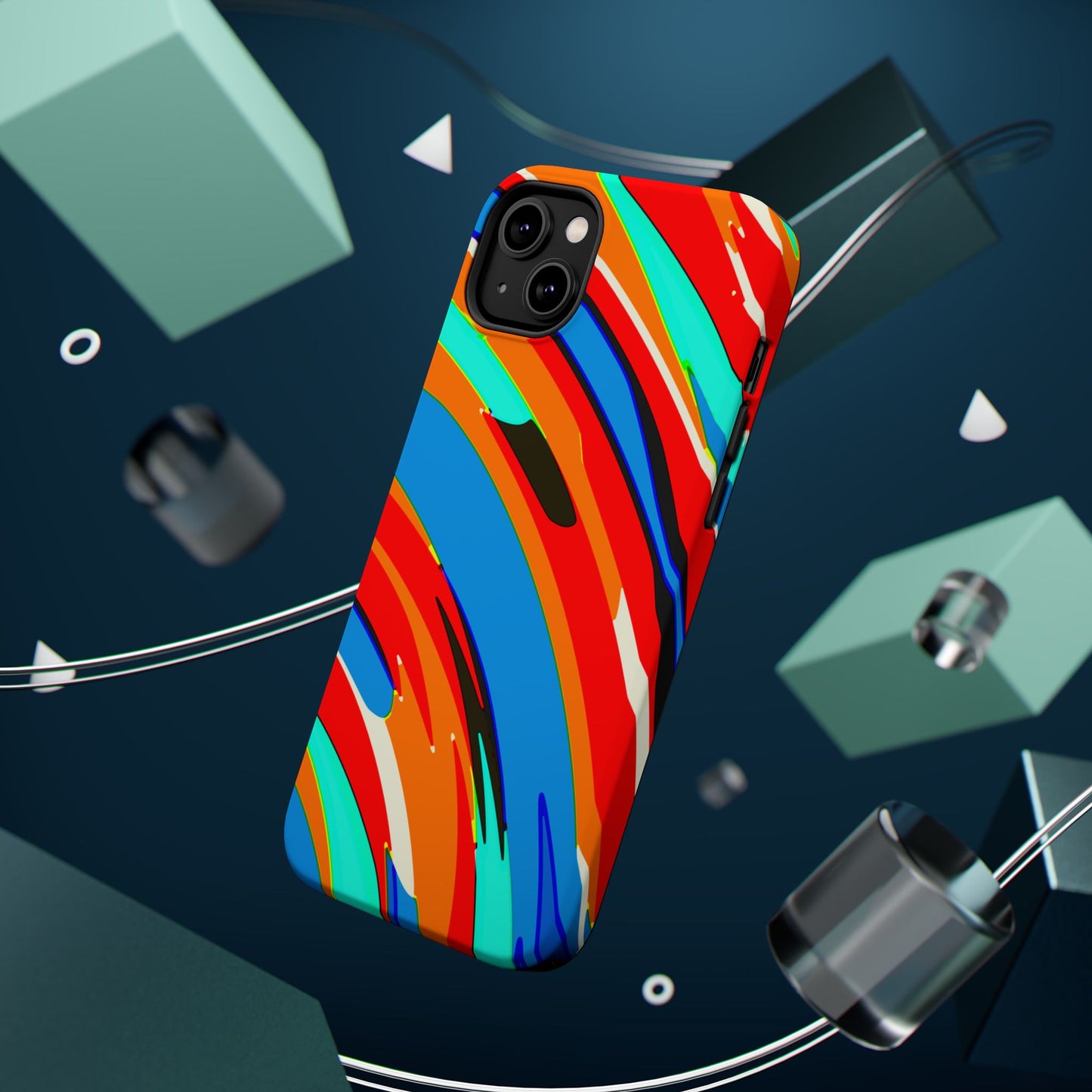 Abstract Rainbow Swirl Arc - Magnetic Phone Case
