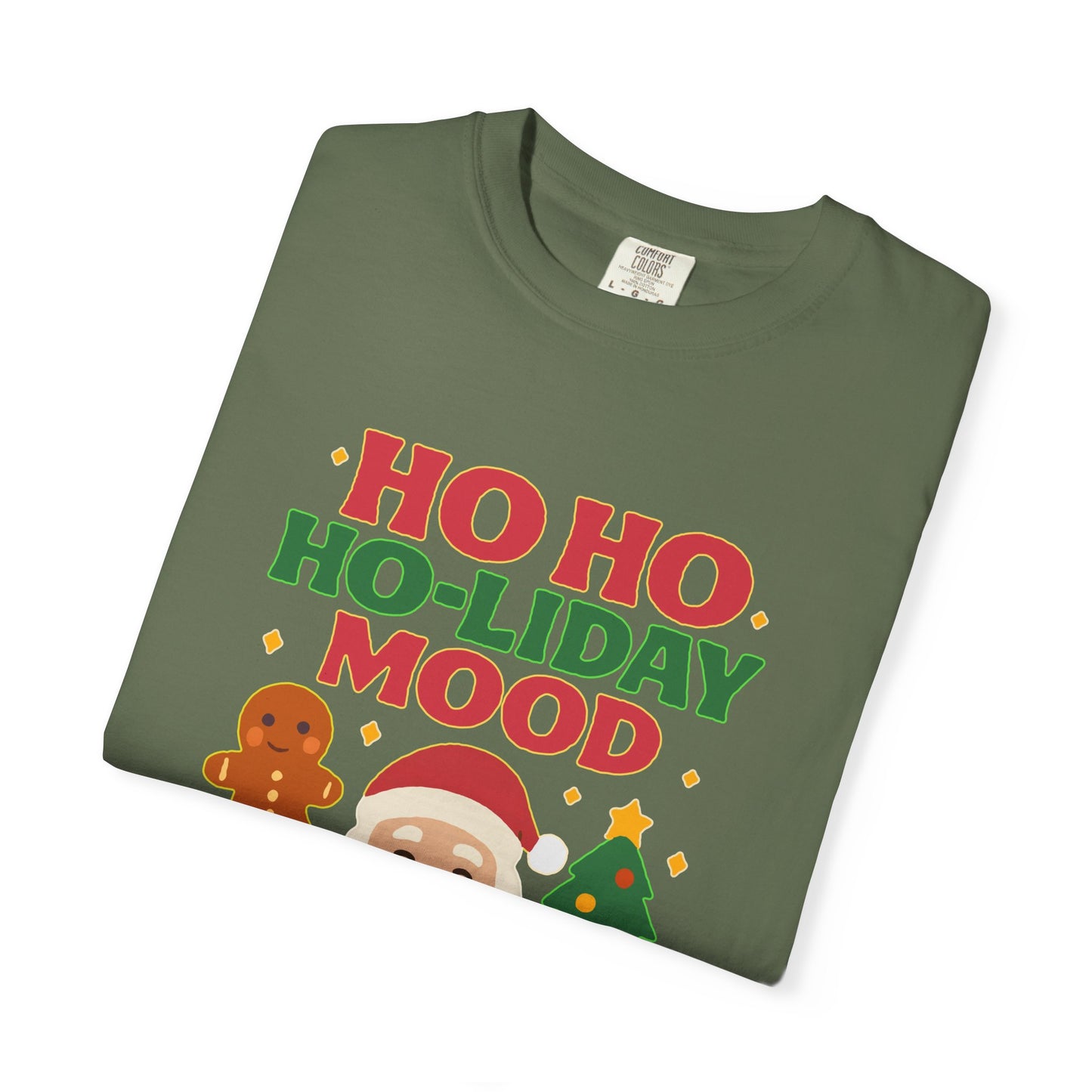 Festive Unisex T-Shirt, Ho Ho Ho-liday Mood, Christmas Shirt, Holiday Wear, Gift for Him/Her, Cozy Season Tee