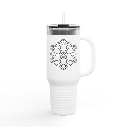 Floral Insulated Travel Mug, 40oz, Perfect for Coffee Lovers, Eco-Friendly, Great Gift for Her, On-the-Go Hydration, Stylish Design