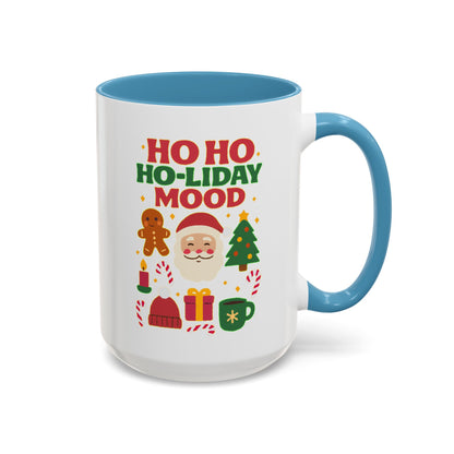 Ho Ho Ho-liday Mood - Color Accent Mug