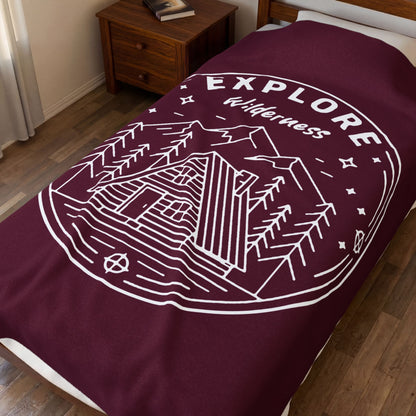 Explore Wilderness - Plush Blanket