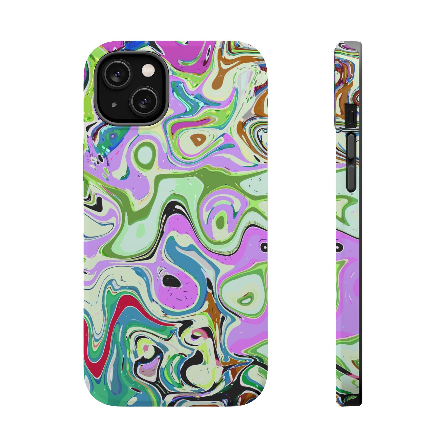 Vibrant Multi‑Color Swirl - Magnetic Phone Case