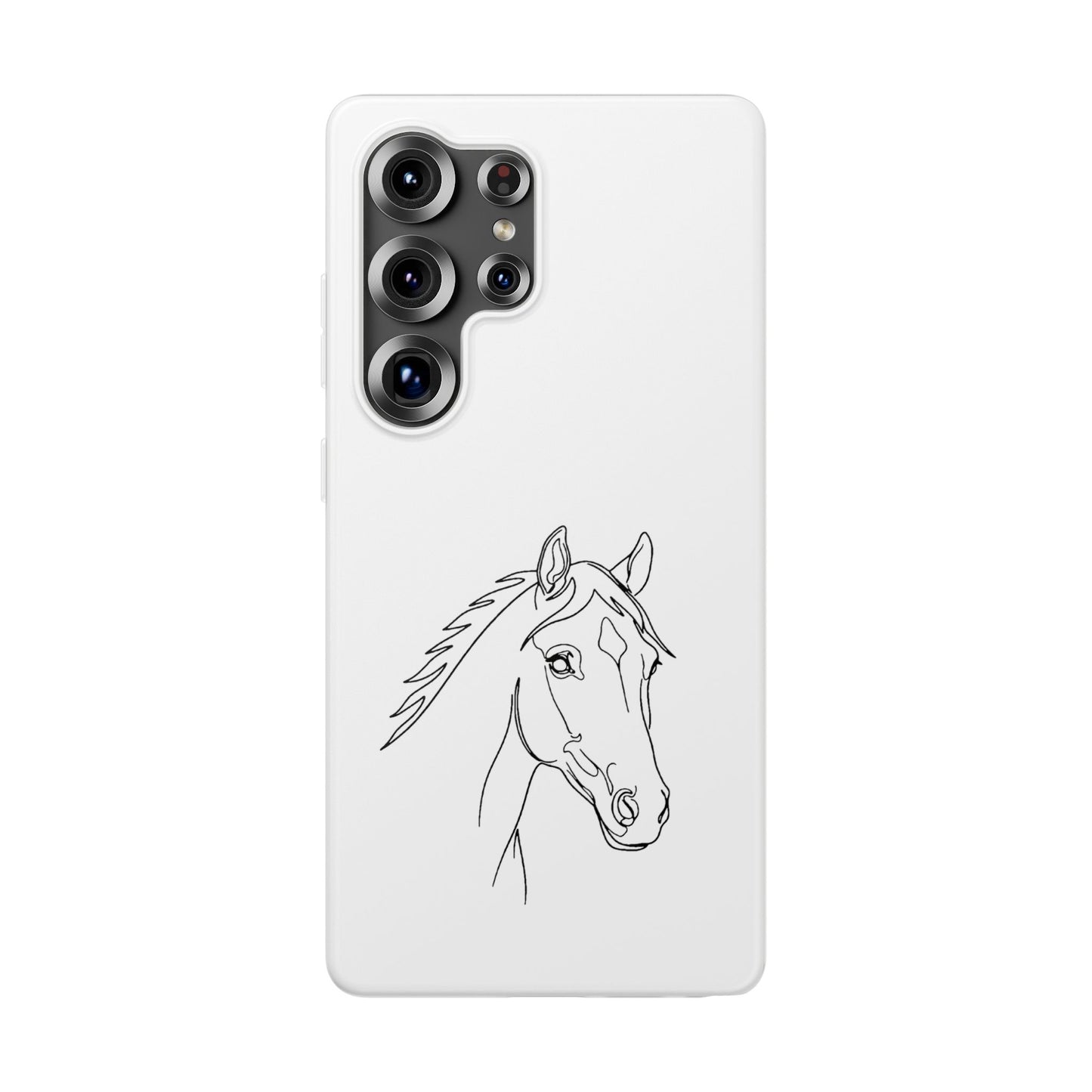 Horse Portrait Sketch - Flexi Phone Case